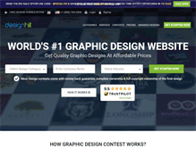 Tablet Screenshot of designhill.com